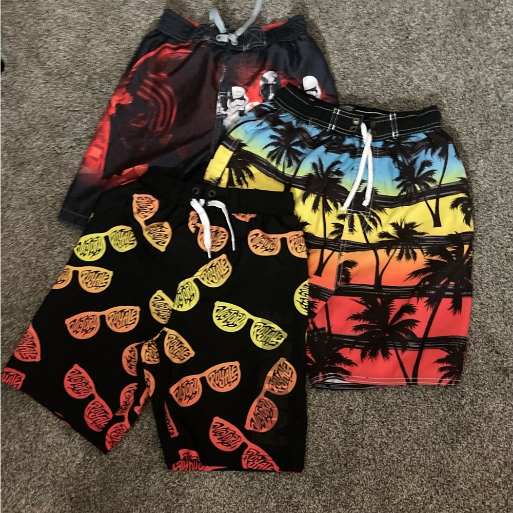 BUNDLE OF 3!! size 8 boys bathing suits!! EUC!!!